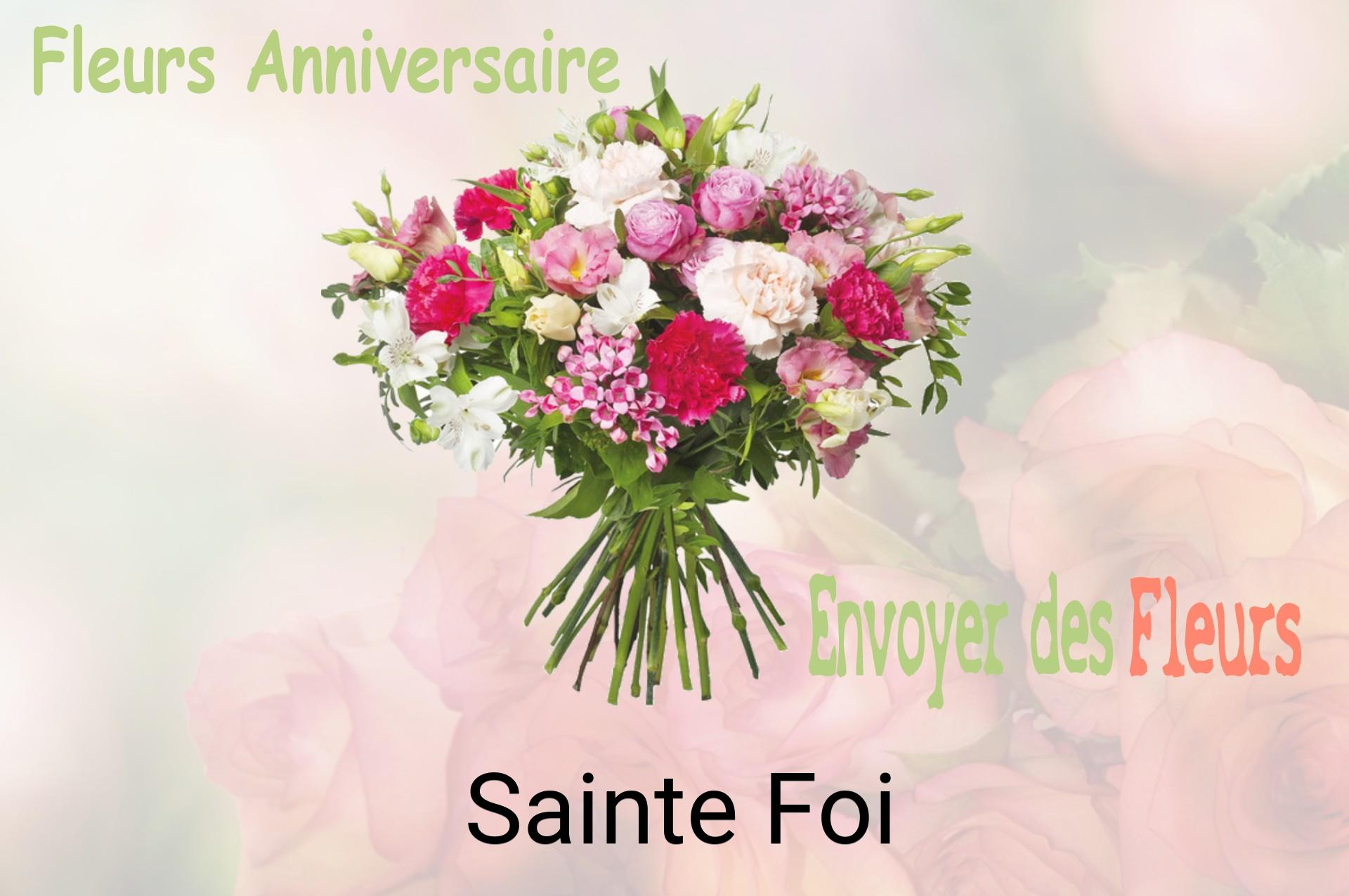 Bouquet de fleurs d’anniversaire livré à Sainte-Foi