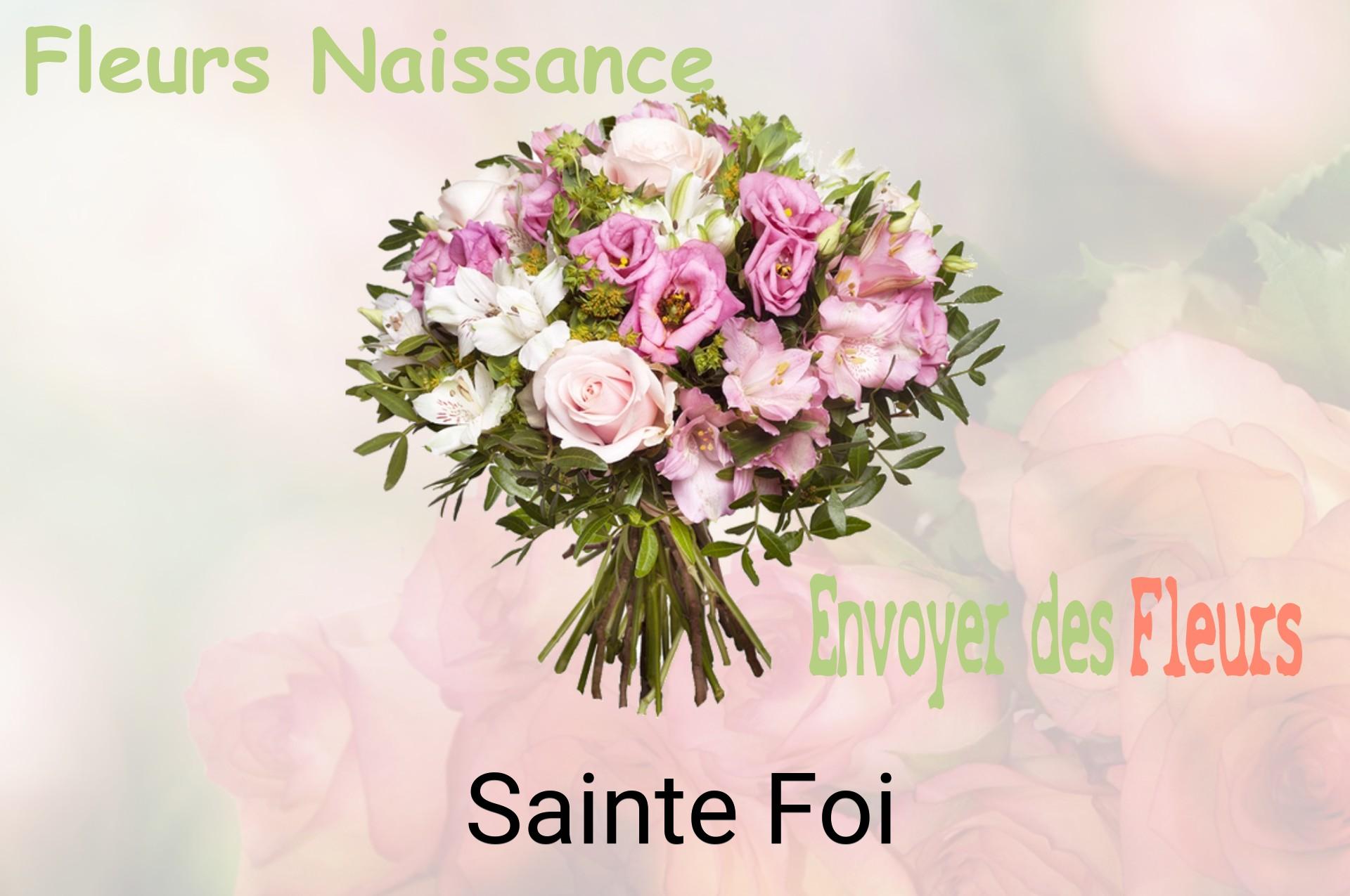 Bouquet de fleurs de naissance livré à Sainte-Foi